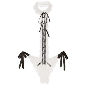 Victoria’s Secret lace tuxedo teddy